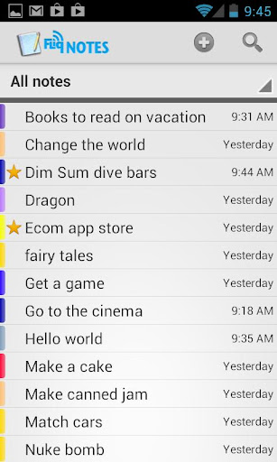 Fliq Notes Notepad ekran görüntüsü