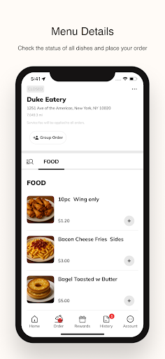 Duke Eatery ekran görüntüsü