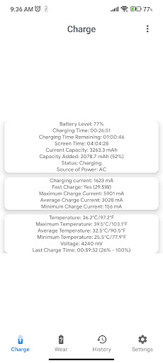 Capacity Info: Battery Health ekran görüntüsü