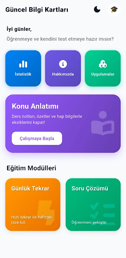 Güncel Bilgi Kartları ekran görüntüsü