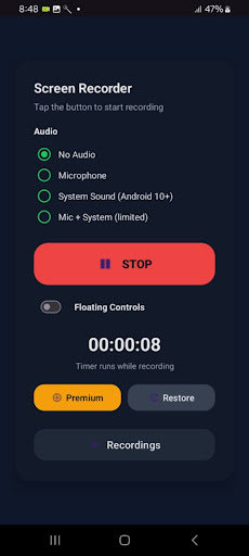 CaptureX Screen Recorder ekran görüntüsü