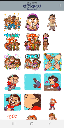 Pixar Stickers: Turning Red ekran görüntüsü