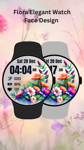 Flora Elegant Watch Face ekran görüntüsü