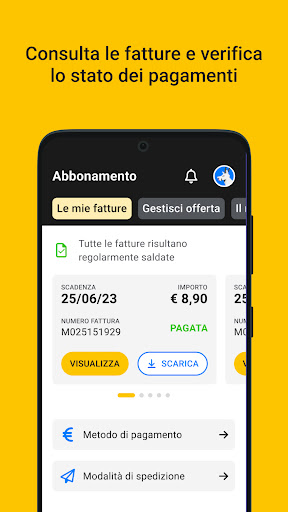 MyFastweb ekran görüntüsü