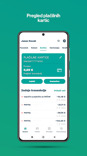 Mobilna banka m@HIP ekran görüntüsü