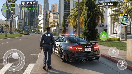 Police Car Chase Drift Games ekran görüntüsü