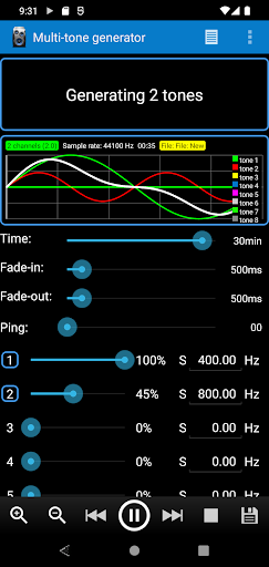 Frequency Sound Generator ekran görüntüsü
