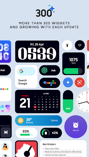 OneUI Widgets ekran görüntüsü