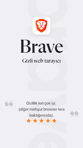 Brave Hızlı Web Tarayıcı, VPN ekran görüntüsü
