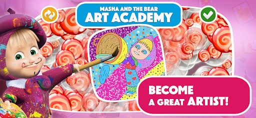 Masha and the Bear: Art Games ekran görüntüsü