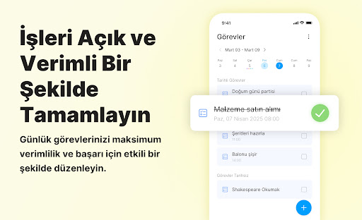 Takvim Planlayıcı - Ajanda app ekran görüntüsü