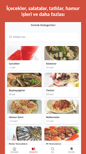 İnternetsiz Yemek Tarifleri ekran görüntüsü