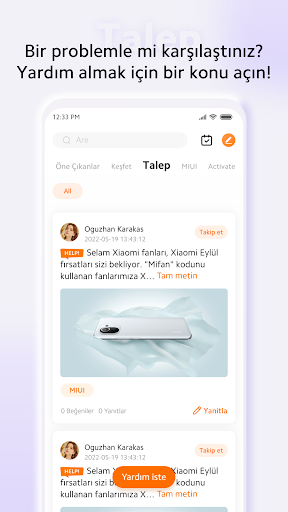 Xiaomi Community ekran görüntüsü