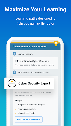 Simplilearn: Online Learning ekran görüntüsü