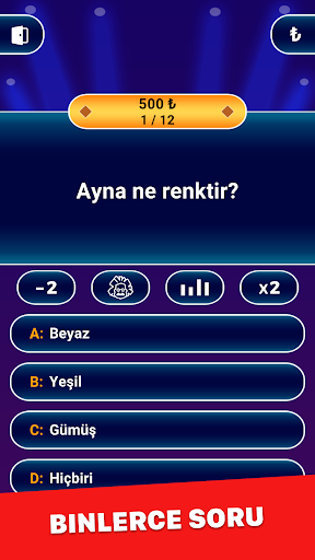 Milyoner 2026: Quiz & IQ Testi ekran görüntüsü
