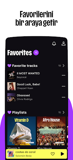 Deezer: müzik indirme programı ekran görüntüsü