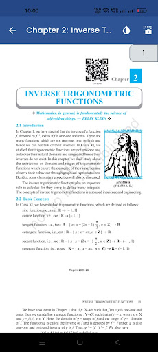 Class 12 Maths NCERT Book ekran görüntüsü