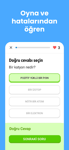 Kimya Öğren & Oyunlar ekran görüntüsü
