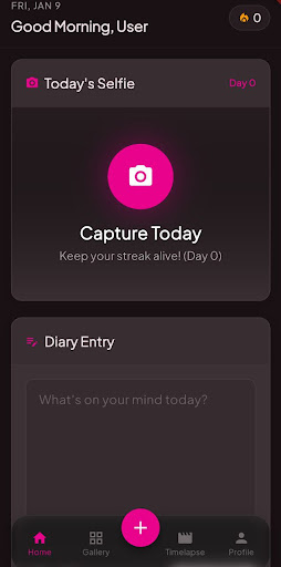 Selfie Diary ekran görüntüsü
