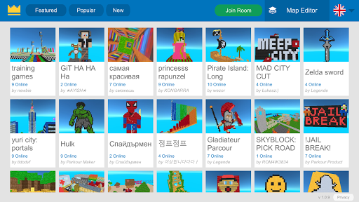 Parkour Craft:Online PvP Games ekran görüntüsü