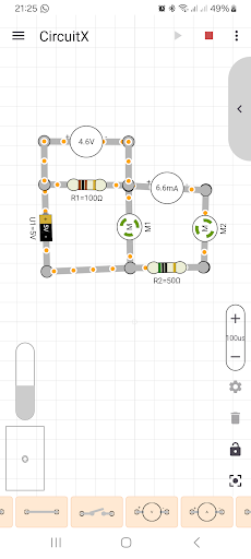 CircuitX: Circuit Simulator ekran görüntüsü