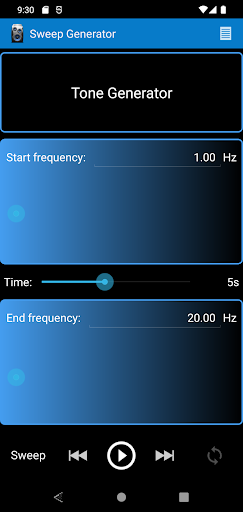 Frequency Sound Generator ekran görüntüsü