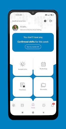 Attentive Nurse Staffing App ekran görüntüsü