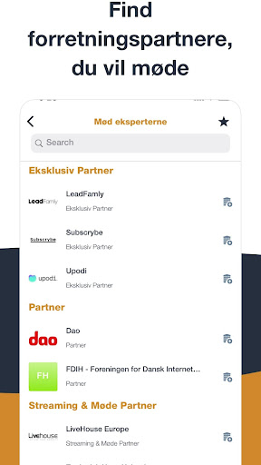 FDIH Events ekran görüntüsü