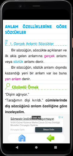4. Sınıf Tüm Dersler Test Çöz ekran görüntüsü