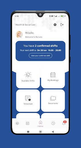 Nursely App ekran görüntüsü