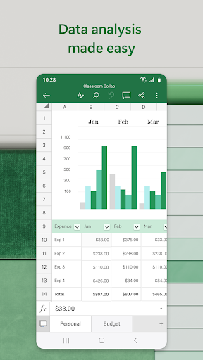 Microsoft Excel: Spreadsheets ekran görüntüsü