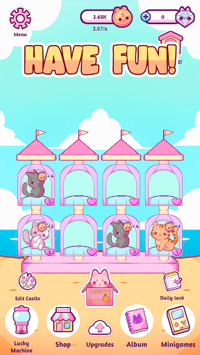 Cat Castle : Merge cute cats ekran görüntüsü