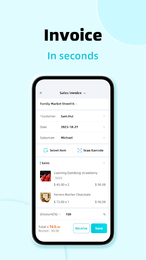 Ailit: inventory&invoice ekran görüntüsü