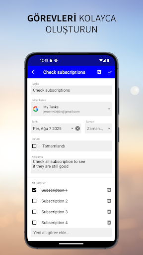 One Task ekran görüntüsü