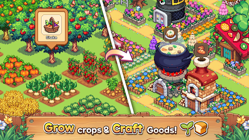 Viladia: Cozy Pixel Farm ekran görüntüsü