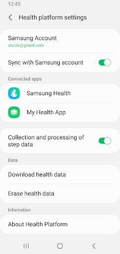 Health Platform ekran görüntüsü