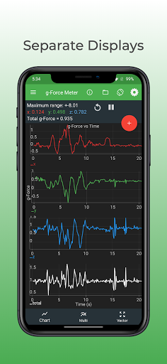Physics Toolbox Accelerometer ekran görüntüsü