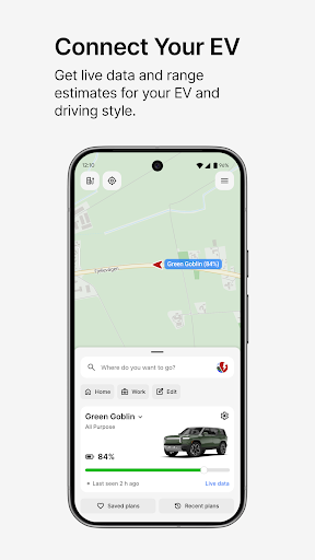 A Better Routeplanner (ABRP) ekran görüntüsü