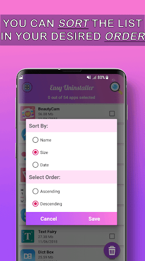 Easy Uninstaller App Uninstall ekran görüntüsü