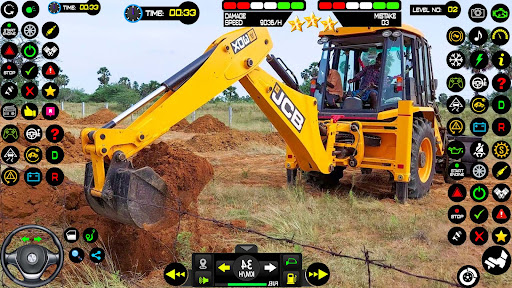 Jcb ekskavatör buldozer oyunu ekran görüntüsü