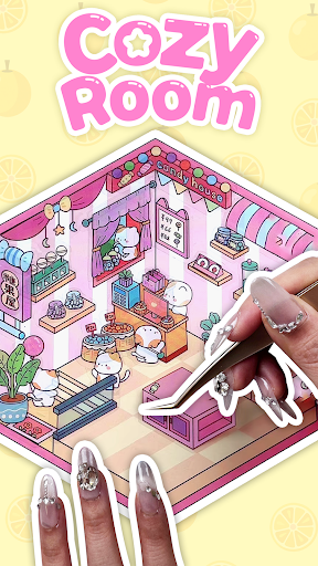 Cozy Room-Sticker Games ekran görüntüsü