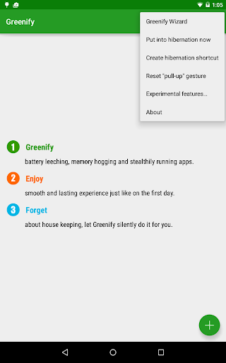Greenify ekran görüntüsü