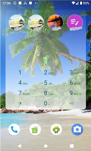 Dialer Widget ekran görüntüsü