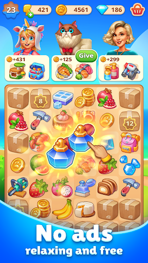 Happy Town: Merge Adventure ekran görüntüsü