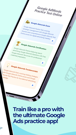Google AdWords Practice Test ekran görüntüsü