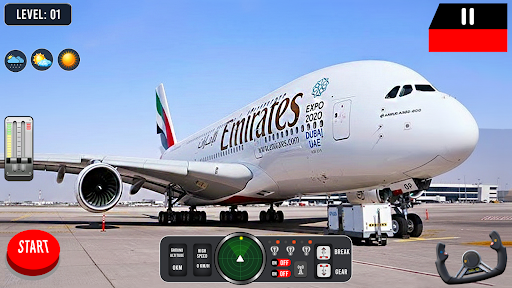 pilot simülatör uçuş oyun 3d ekran görüntüsü