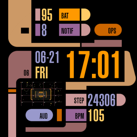 TREK: 24th Century Watch v2 ekran görüntüsü