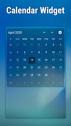 Event Flow Calendar Widget ekran görüntüsü