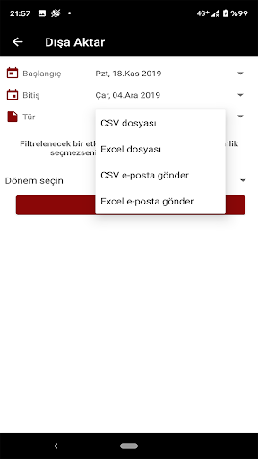 İnsülin günlüğü ekran görüntüsü