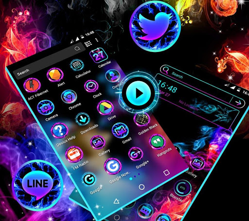 Smoke Colors Launcher Theme ekran görüntüsü